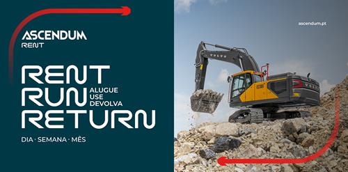Grupo Ascendum lança a Ascendum Rent e reforça aposta no aluguer de equipamentos