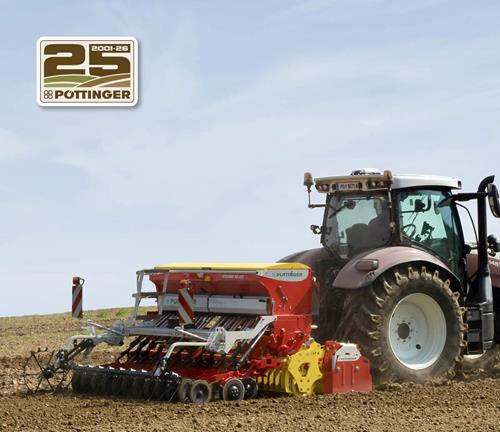 Pöttinger celebra 25 anos de tecnologia de sementeira